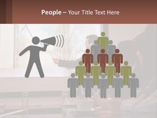 A Man Giving A Presentation To A Group Of People PowerPoint Template