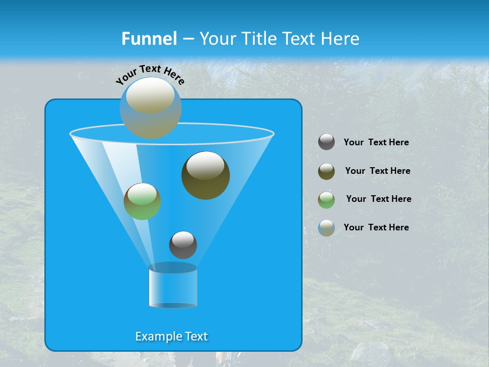 Two People Hiking Up A Trail In The Mountains PowerPoint Template