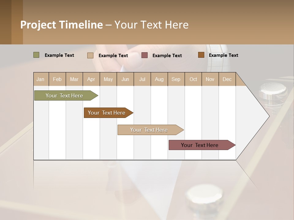 A Person Holding A Piece Of Paper On Top Of A Table PowerPoint Template