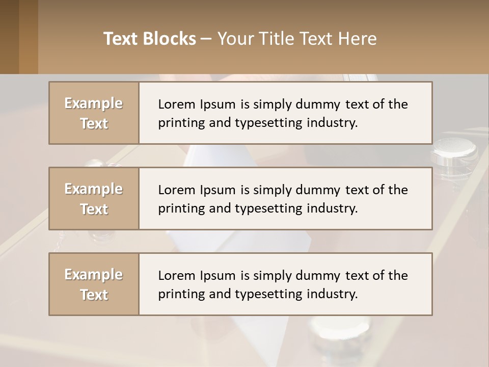 A Person Holding A Piece Of Paper On Top Of A Table PowerPoint Template