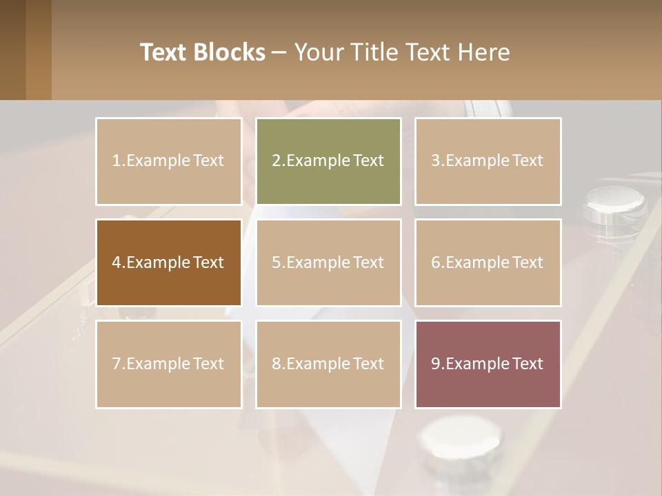 A Person Holding A Piece Of Paper On Top Of A Table PowerPoint Template