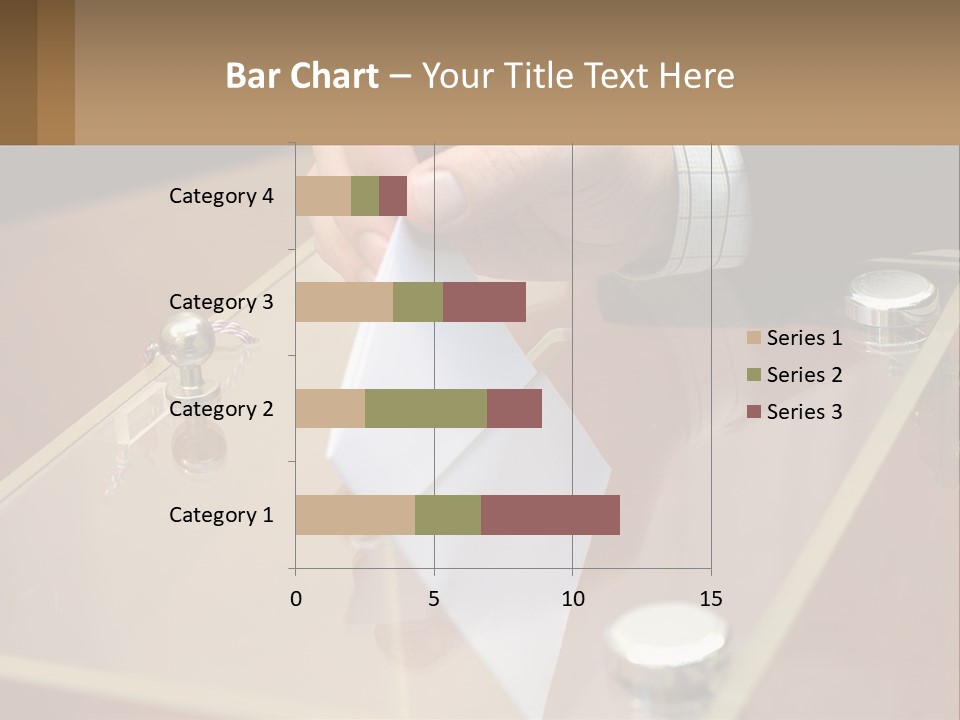A Person Holding A Piece Of Paper On Top Of A Table PowerPoint Template