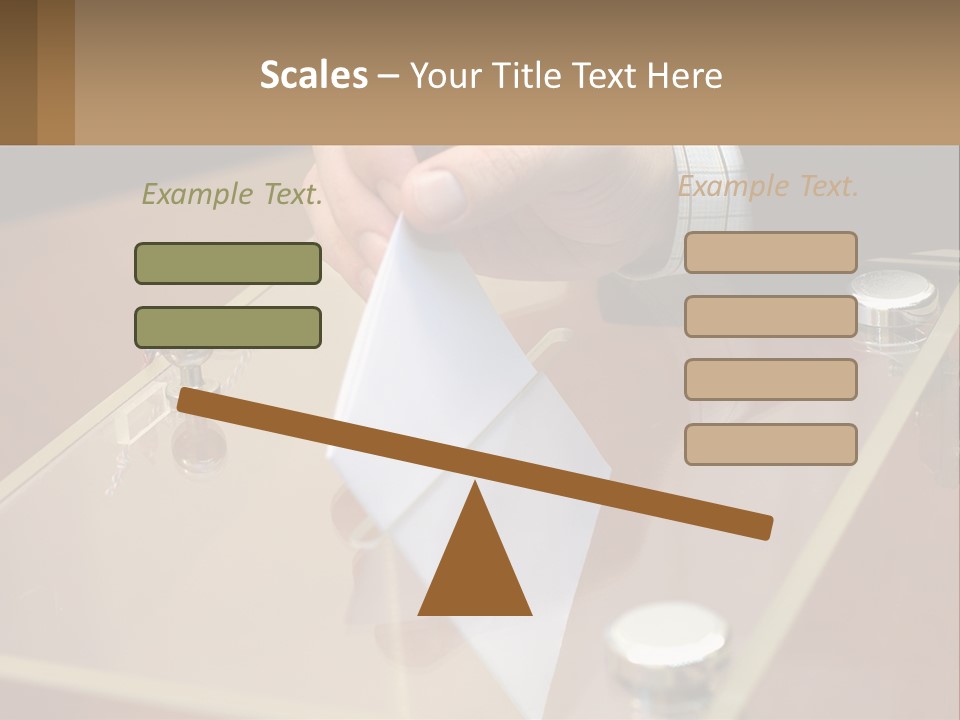 A Person Holding A Piece Of Paper On Top Of A Table PowerPoint Template