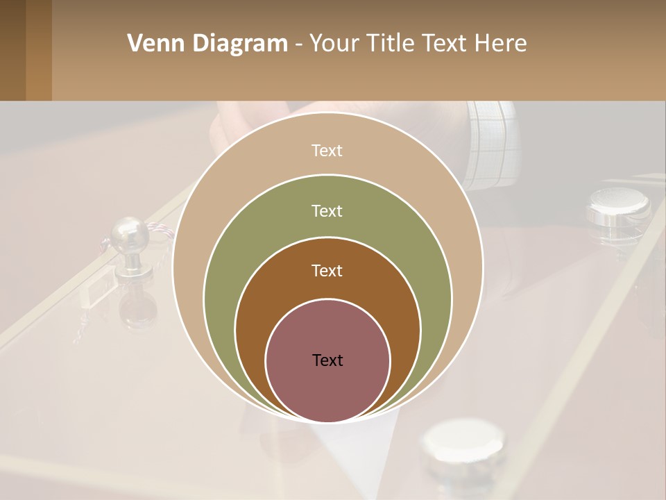 A Person Holding A Piece Of Paper On Top Of A Table PowerPoint Template