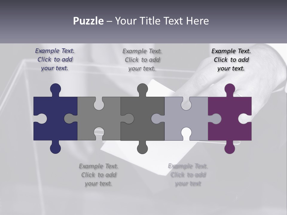 A Person Putting A Piece Of Paper In A Box PowerPoint Template