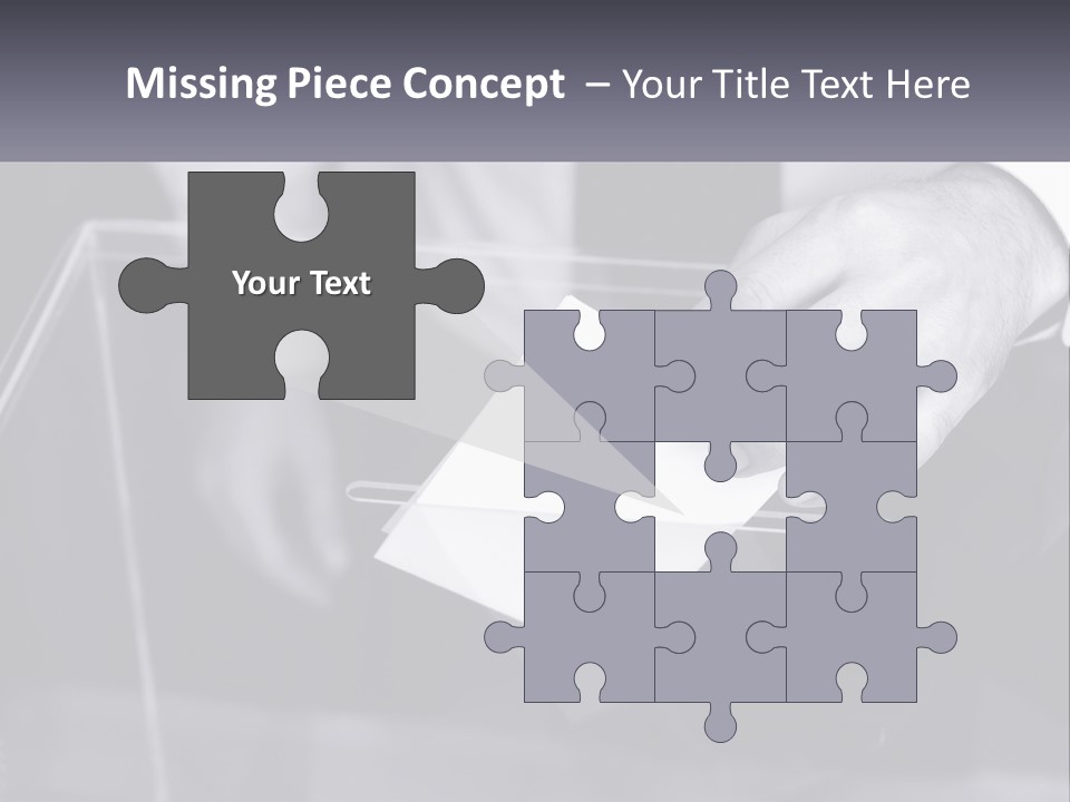 A Person Putting A Piece Of Paper In A Box PowerPoint Template