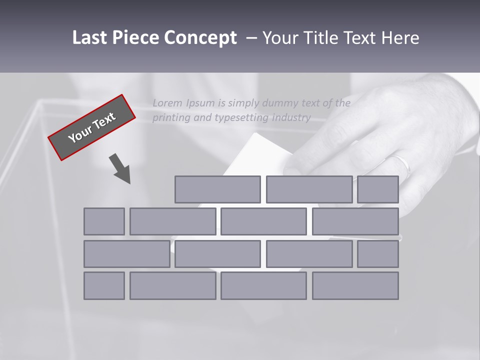 A Person Putting A Piece Of Paper In A Box PowerPoint Template