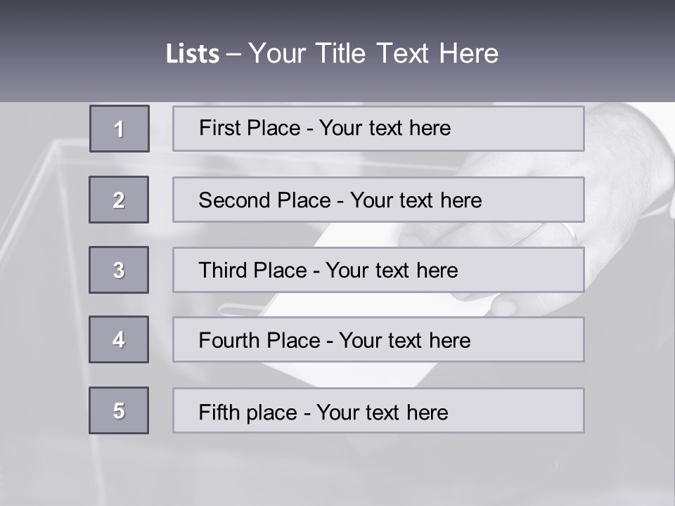 A Person Putting A Piece Of Paper In A Box PowerPoint Template
