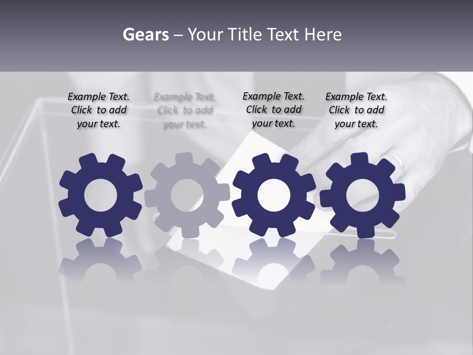 A Person Putting A Piece Of Paper In A Box PowerPoint Template