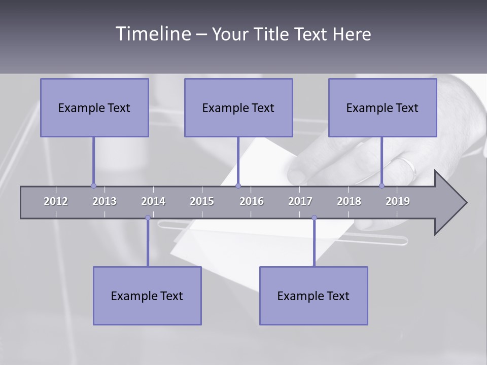 A Person Putting A Piece Of Paper In A Box PowerPoint Template