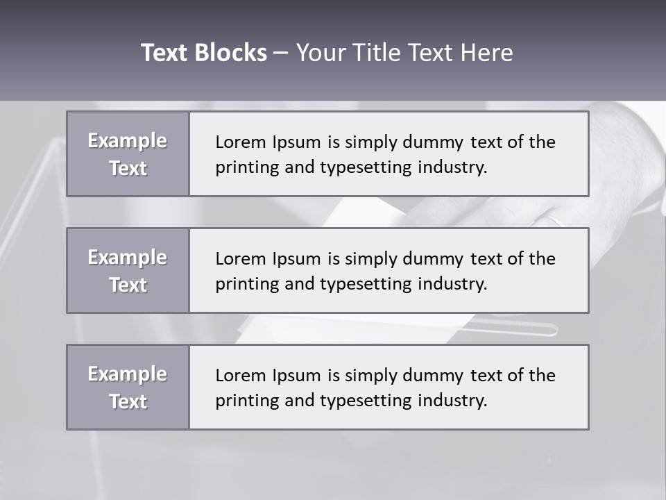 A Person Putting A Piece Of Paper In A Box PowerPoint Template