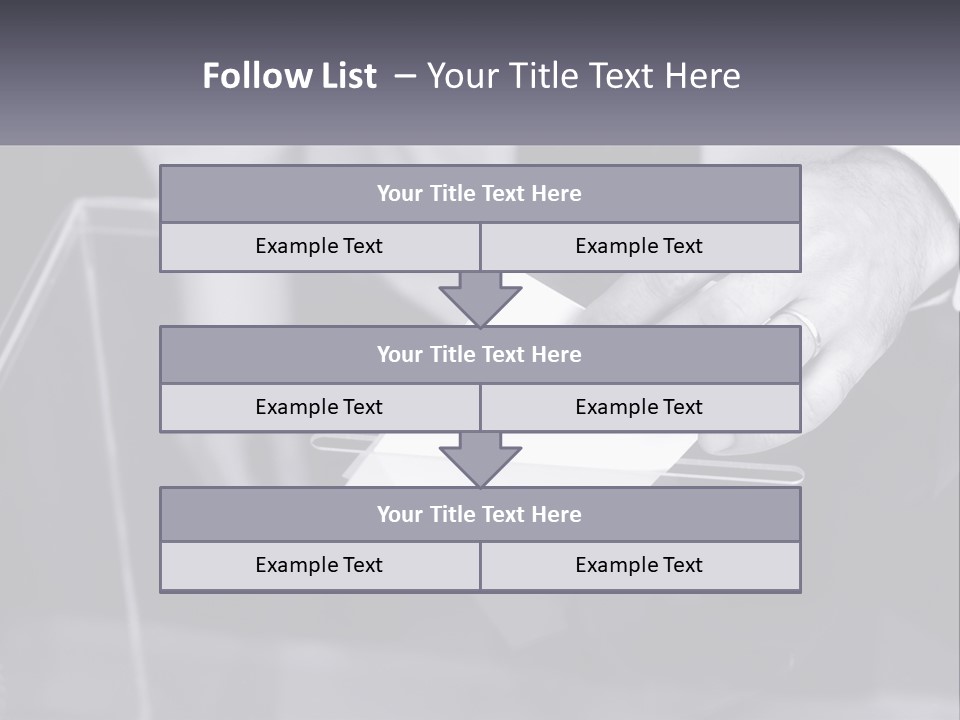 A Person Putting A Piece Of Paper In A Box PowerPoint Template