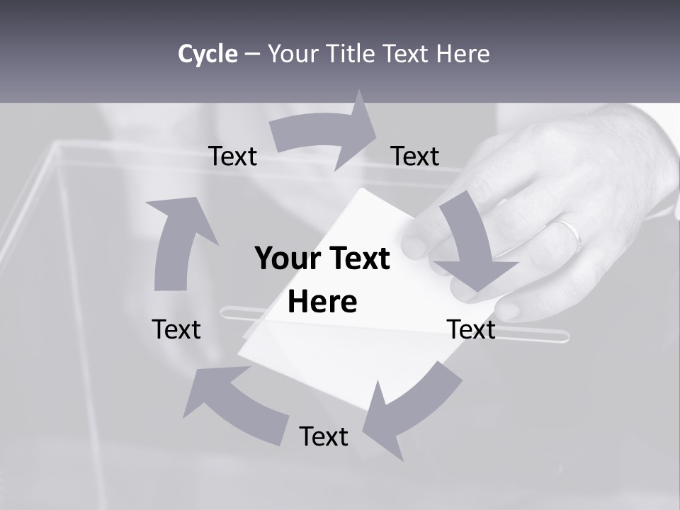 A Person Putting A Piece Of Paper In A Box PowerPoint Template