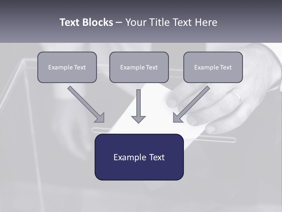 A Person Putting A Piece Of Paper In A Box PowerPoint Template