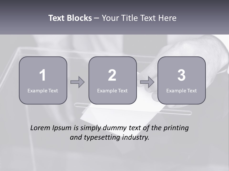 A Person Putting A Piece Of Paper In A Box PowerPoint Template