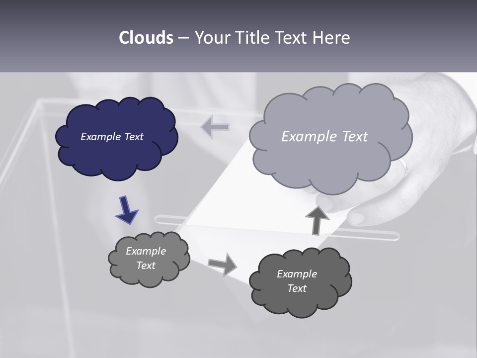 A Person Putting A Piece Of Paper In A Box PowerPoint Template