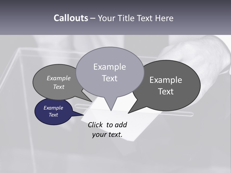 A Person Putting A Piece Of Paper In A Box PowerPoint Template
