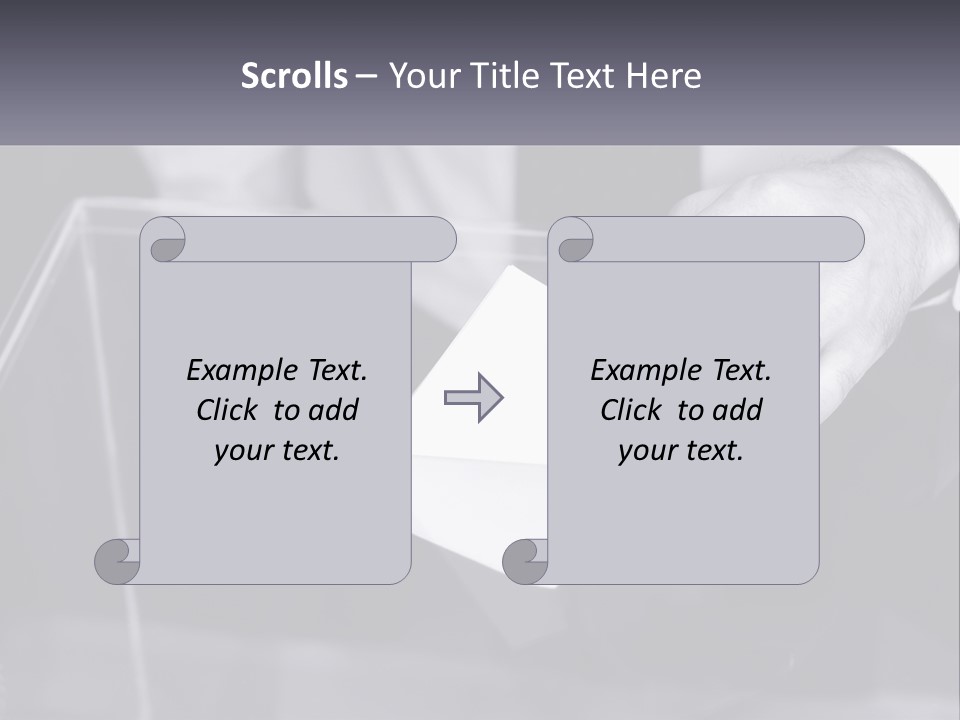 A Person Putting A Piece Of Paper In A Box PowerPoint Template