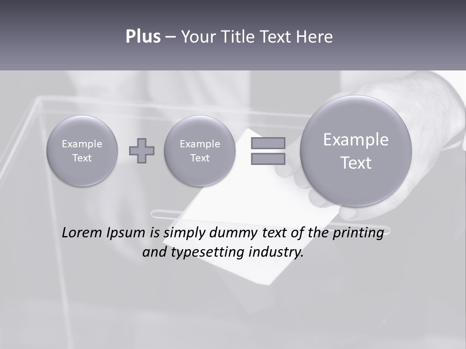A Person Putting A Piece Of Paper In A Box PowerPoint Template