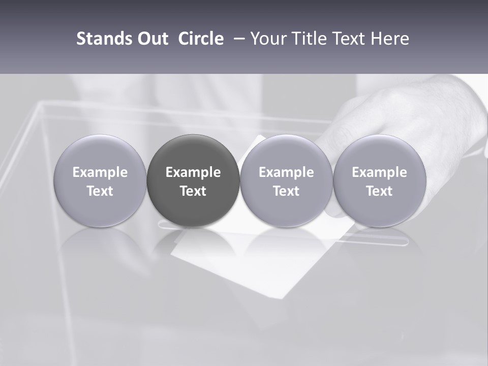 A Person Putting A Piece Of Paper In A Box PowerPoint Template