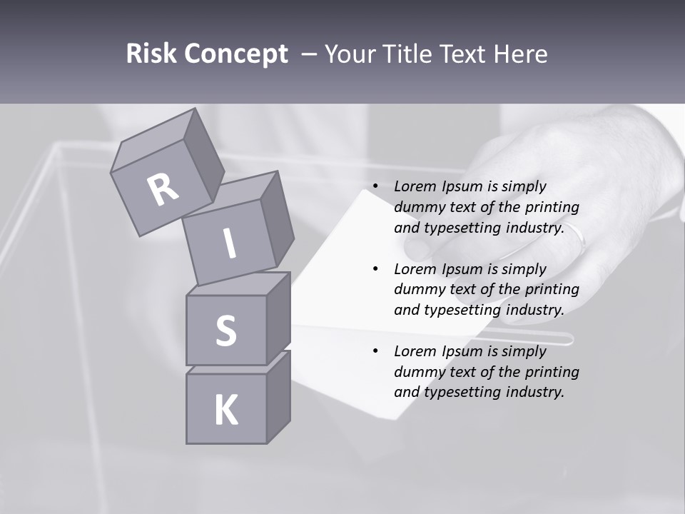 A Person Putting A Piece Of Paper In A Box PowerPoint Template