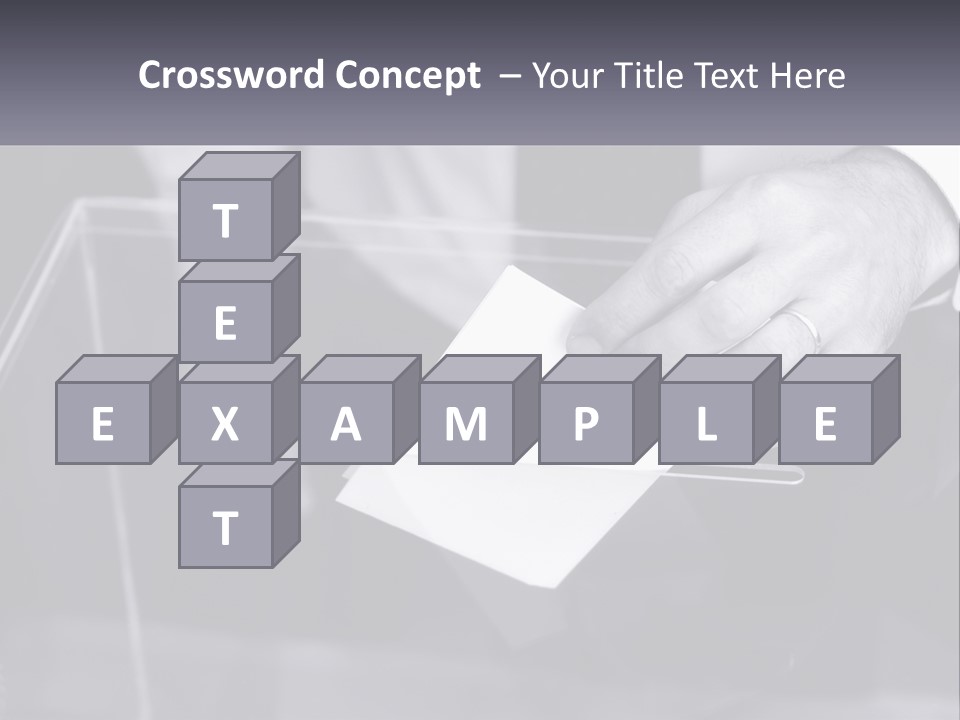 A Person Putting A Piece Of Paper In A Box PowerPoint Template