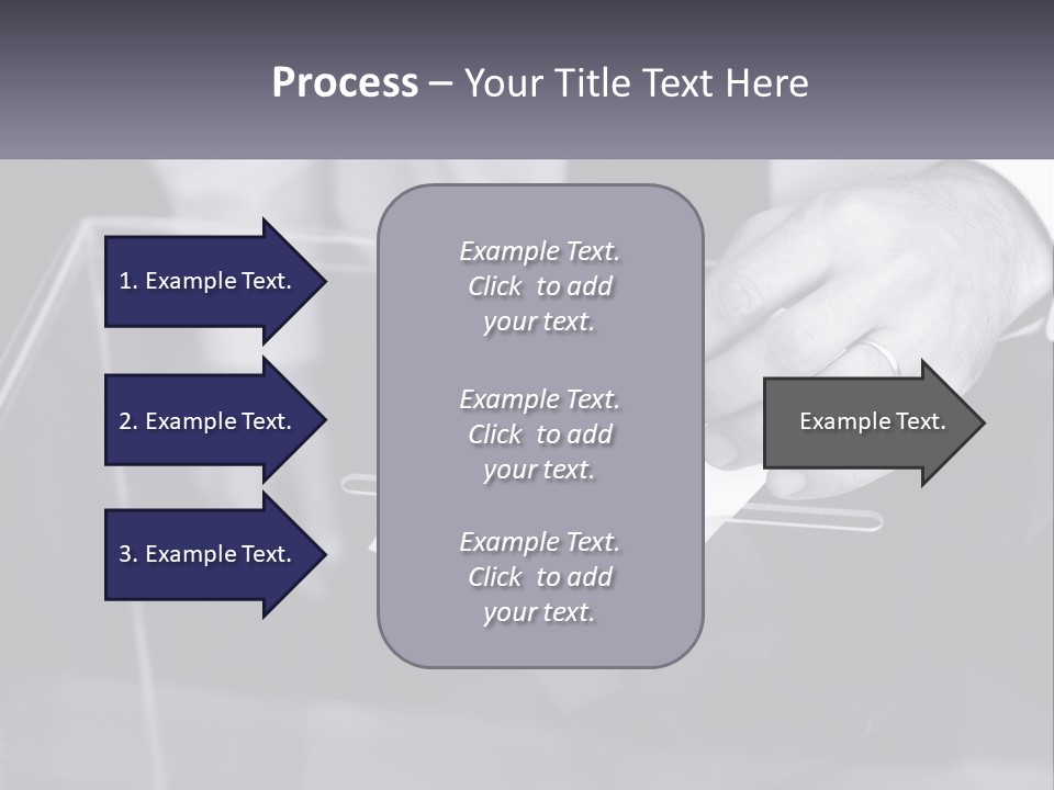 A Person Putting A Piece Of Paper In A Box PowerPoint Template