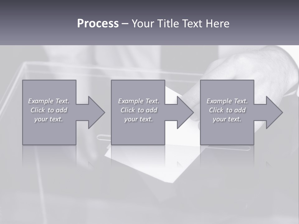 A Person Putting A Piece Of Paper In A Box PowerPoint Template