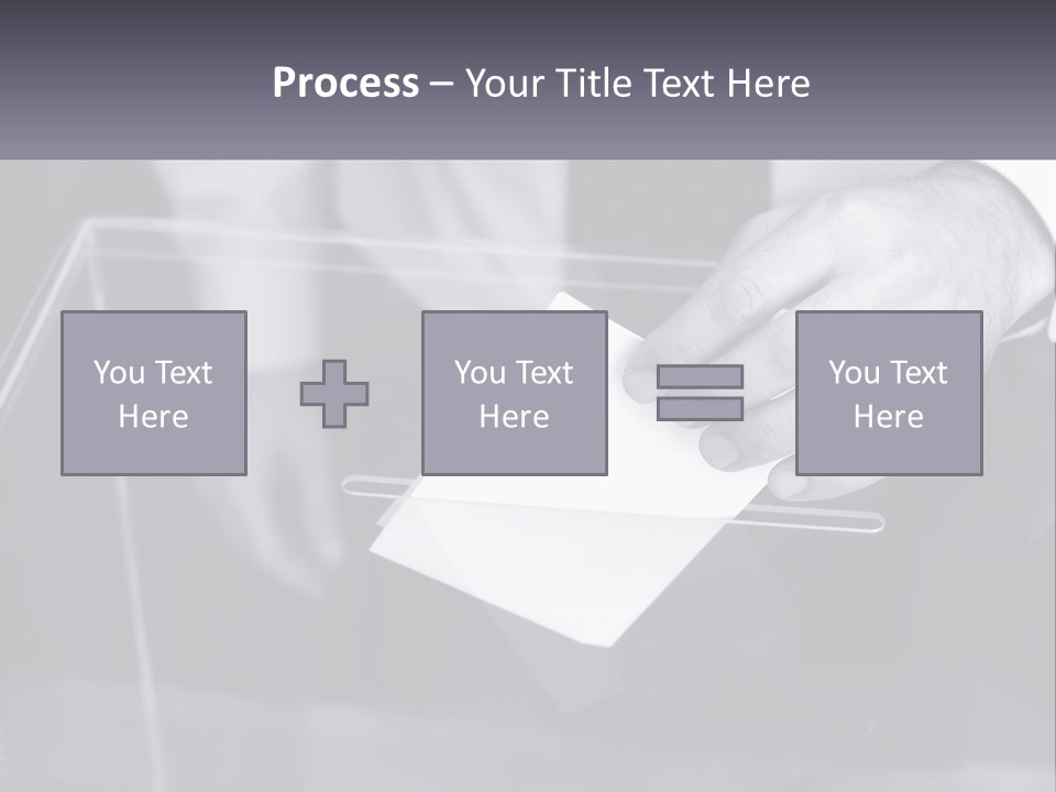 A Person Putting A Piece Of Paper In A Box PowerPoint Template