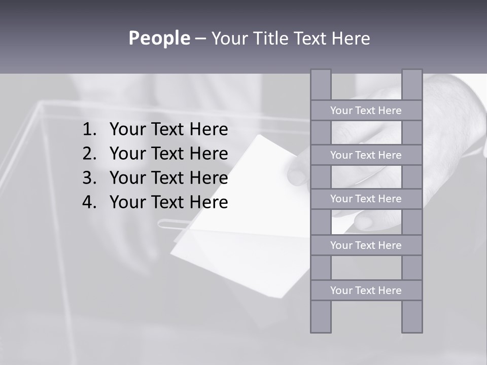 A Person Putting A Piece Of Paper In A Box PowerPoint Template