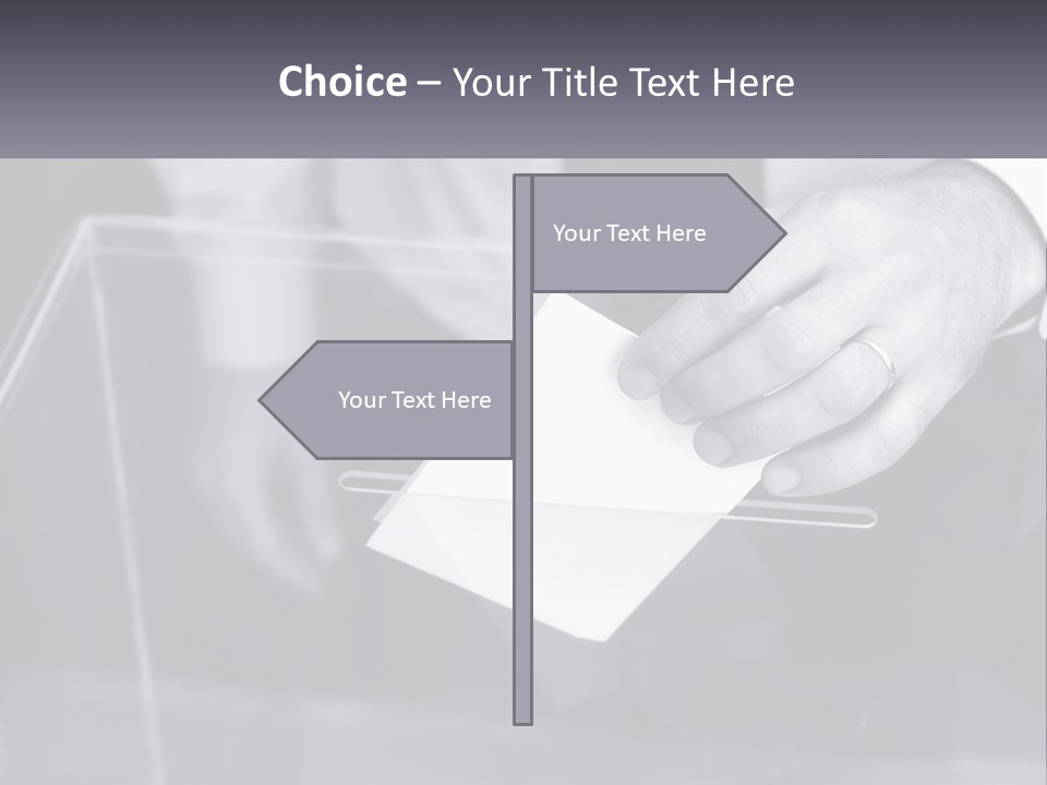 A Person Putting A Piece Of Paper In A Box PowerPoint Template