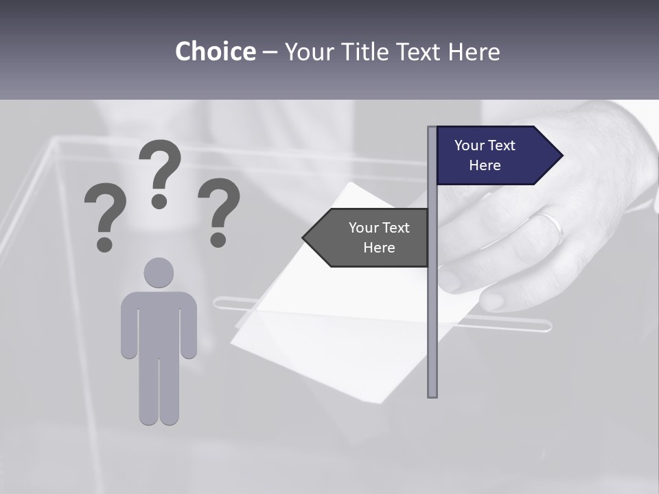 A Person Putting A Piece Of Paper In A Box PowerPoint Template
