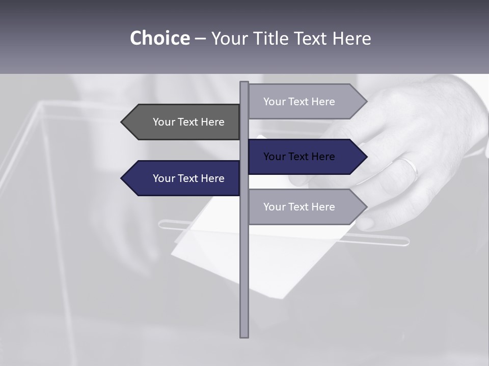 A Person Putting A Piece Of Paper In A Box PowerPoint Template