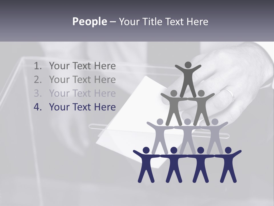 A Person Putting A Piece Of Paper In A Box PowerPoint Template