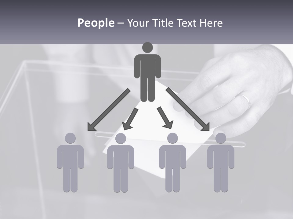 A Person Putting A Piece Of Paper In A Box PowerPoint Template