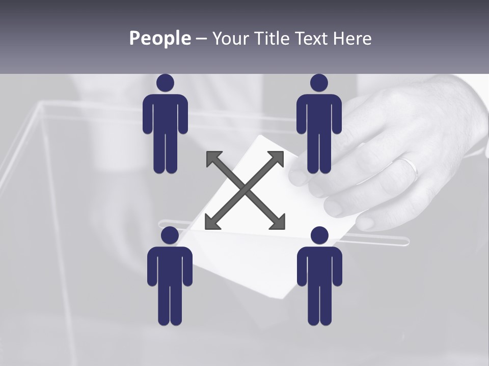 A Person Putting A Piece Of Paper In A Box PowerPoint Template