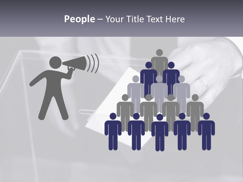 A Person Putting A Piece Of Paper In A Box PowerPoint Template