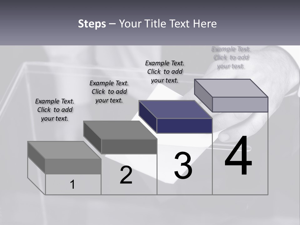 A Person Putting A Piece Of Paper In A Box PowerPoint Template
