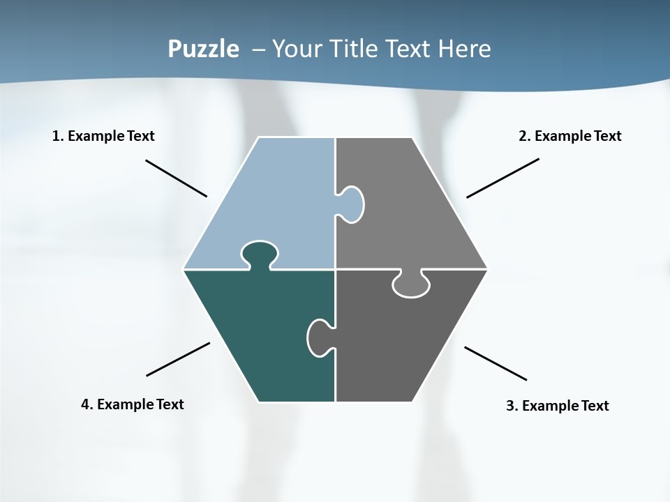 A Group Of People Walking Through A Lobby PowerPoint Template