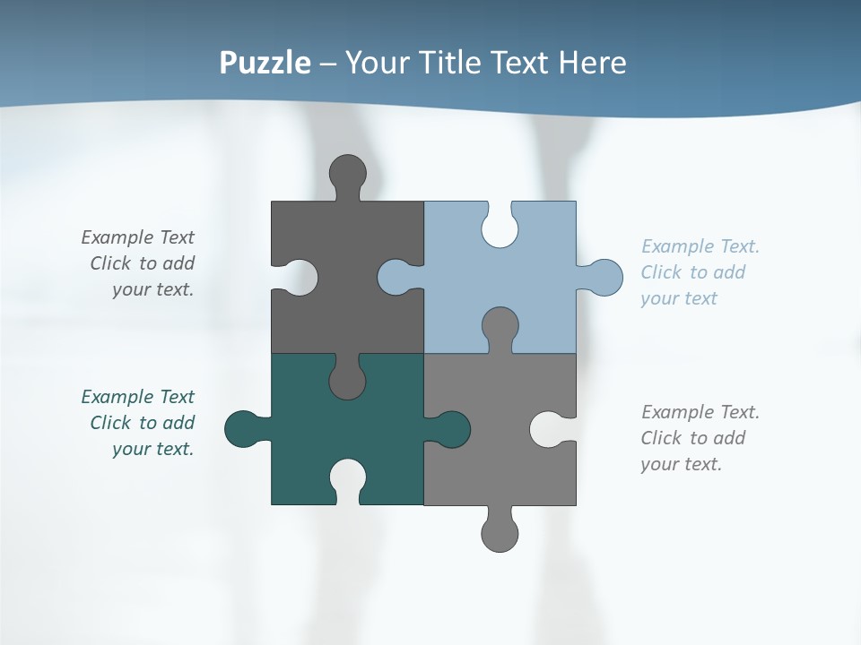 A Group Of People Walking Through A Lobby PowerPoint Template