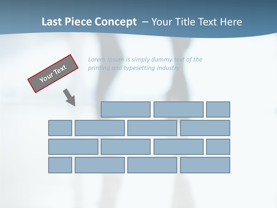 A Group Of People Walking Through A Lobby PowerPoint Template