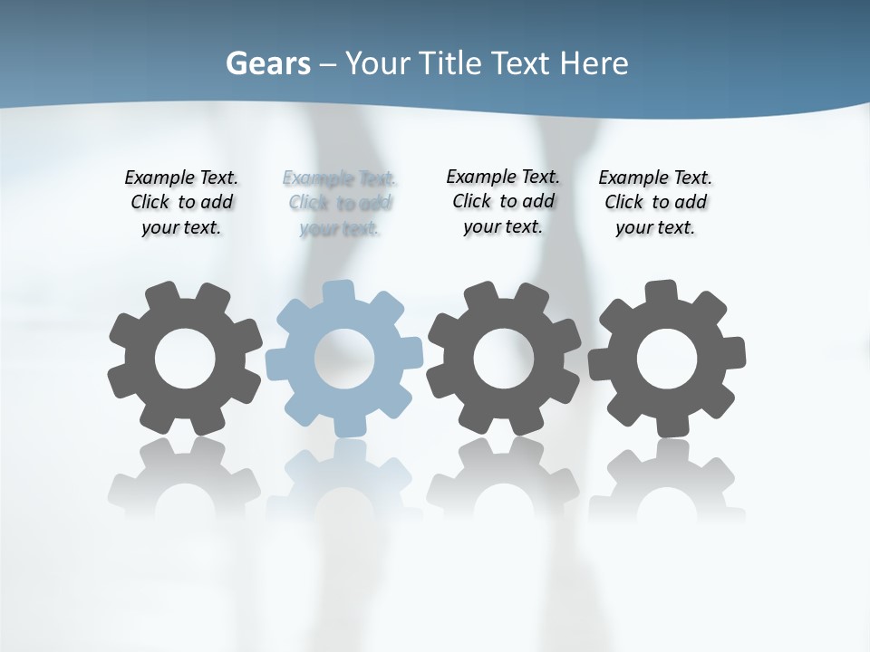 A Group Of People Walking Through A Lobby PowerPoint Template