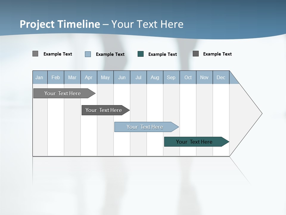 A Group Of People Walking Through A Lobby PowerPoint Template