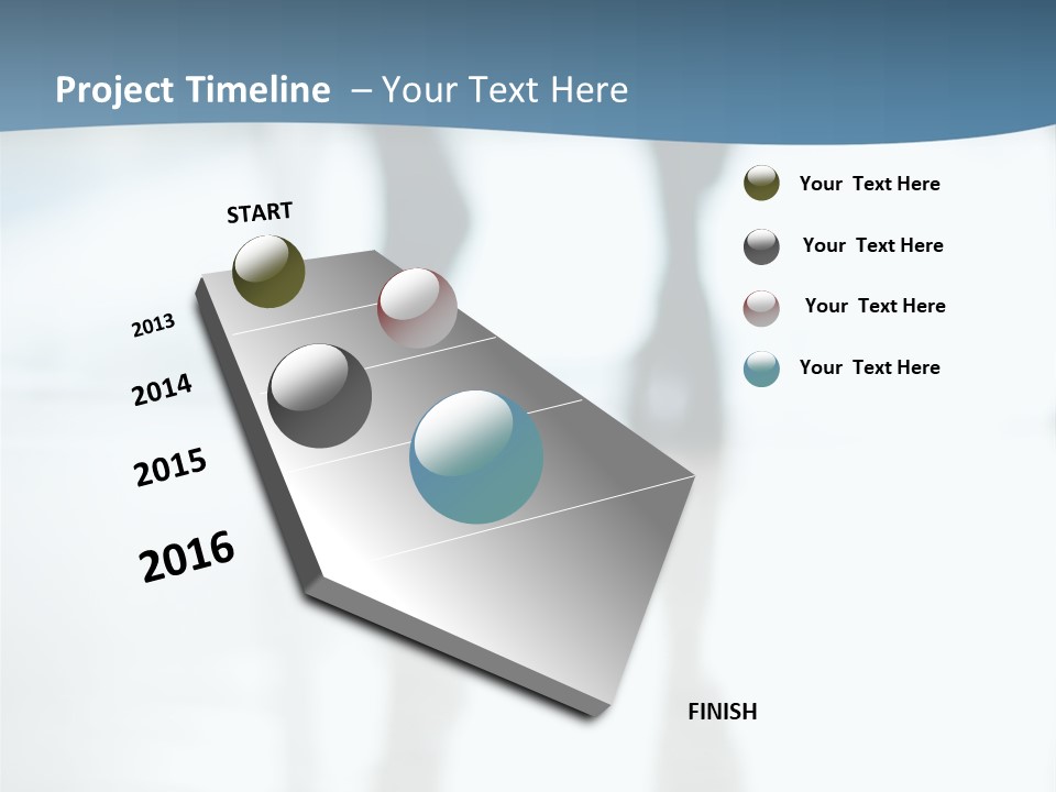 A Group Of People Walking Through A Lobby PowerPoint Template