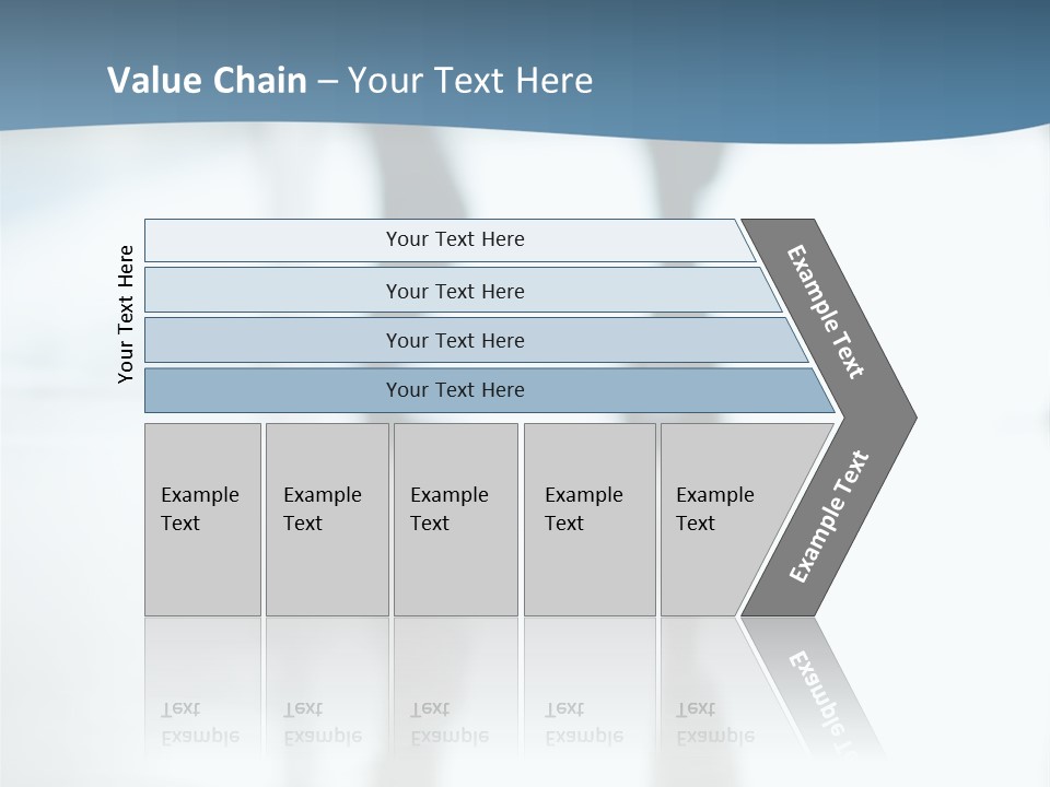 A Group Of People Walking Through A Lobby PowerPoint Template