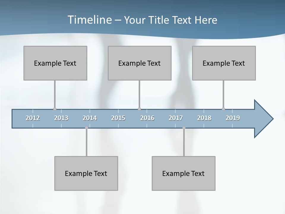 A Group Of People Walking Through A Lobby PowerPoint Template