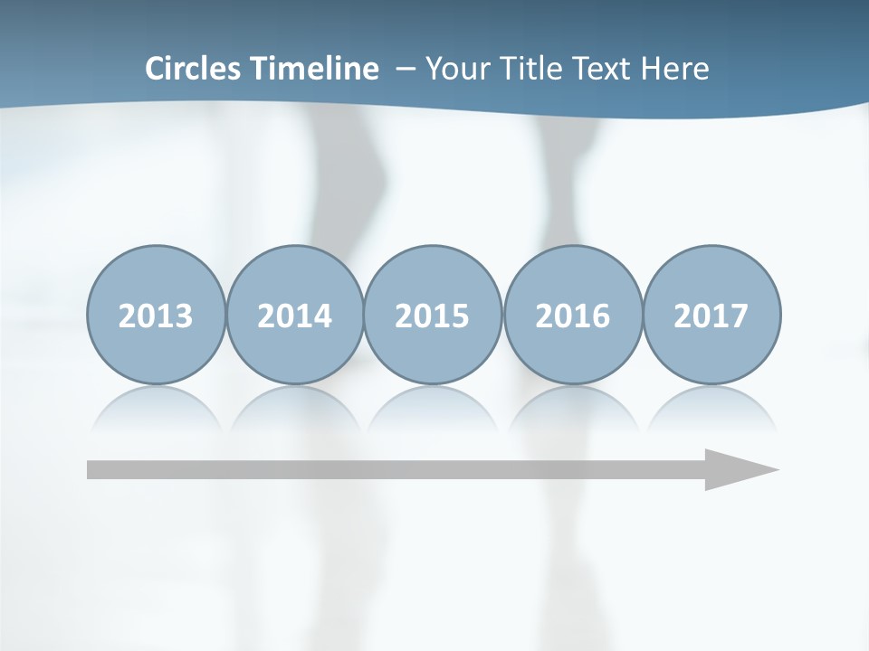 A Group Of People Walking Through A Lobby PowerPoint Template