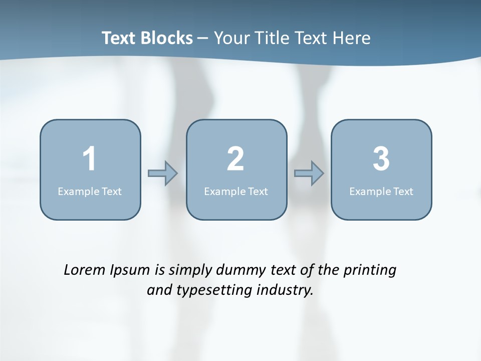 A Group Of People Walking Through A Lobby PowerPoint Template