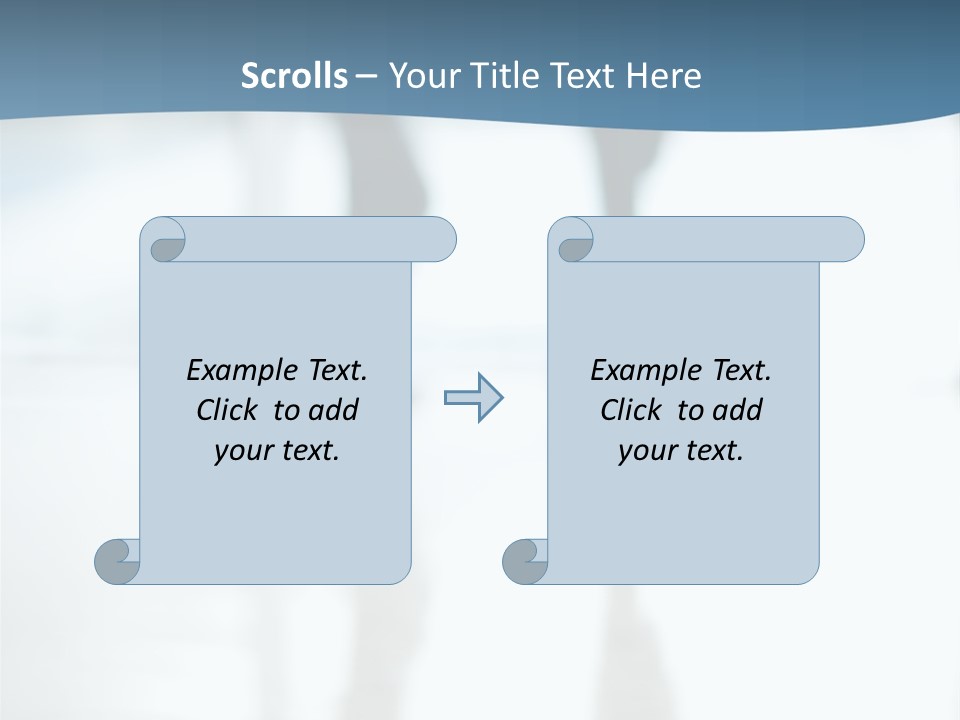 A Group Of People Walking Through A Lobby PowerPoint Template