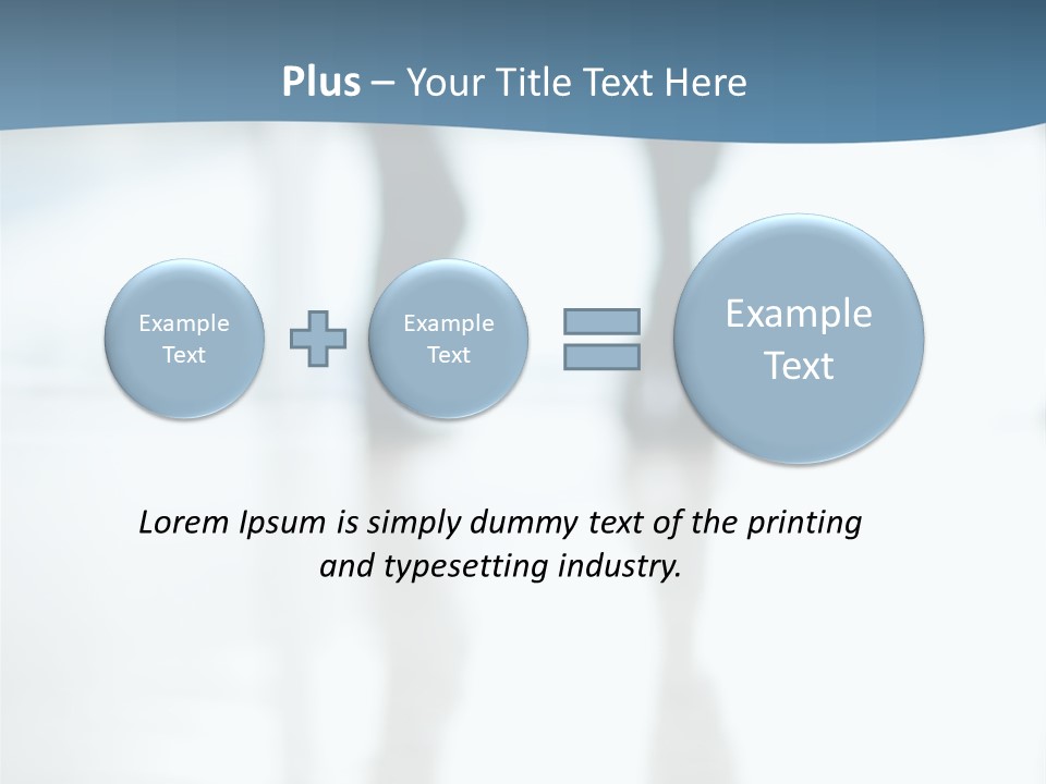 A Group Of People Walking Through A Lobby PowerPoint Template